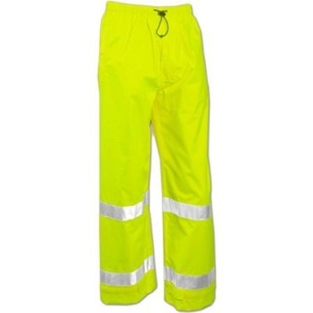 TINGLEY RUBBER Tingley® P23122-Vision„¢ Snap Fly Front Pants, Fluorescent Yellow/Green, 5XL P23122.5X